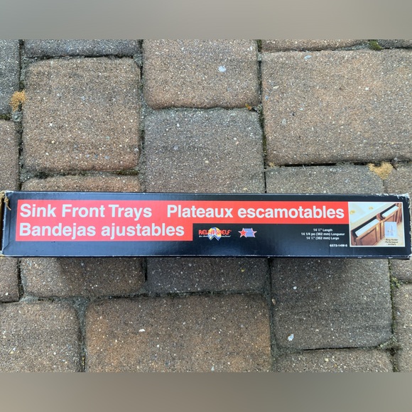 NEW NEVER USED Tip-Out Plastic Sink Trays for Base Cabinet, White, 6572-14-11-52 - Picture 4 of 8